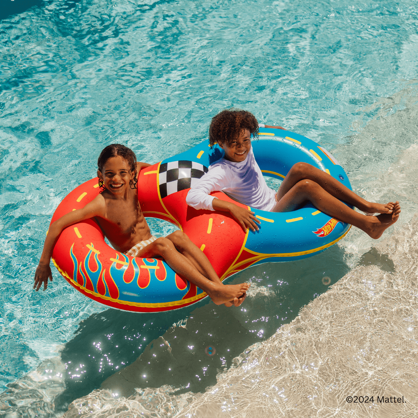 L142 Kids Racetrack Double Tube Float