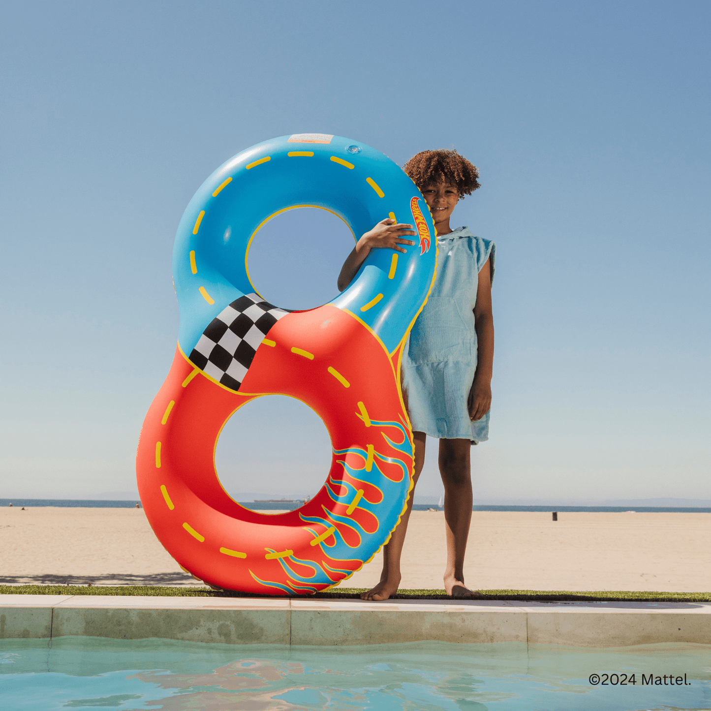 L142 Kids Racetrack Double Tube Float
