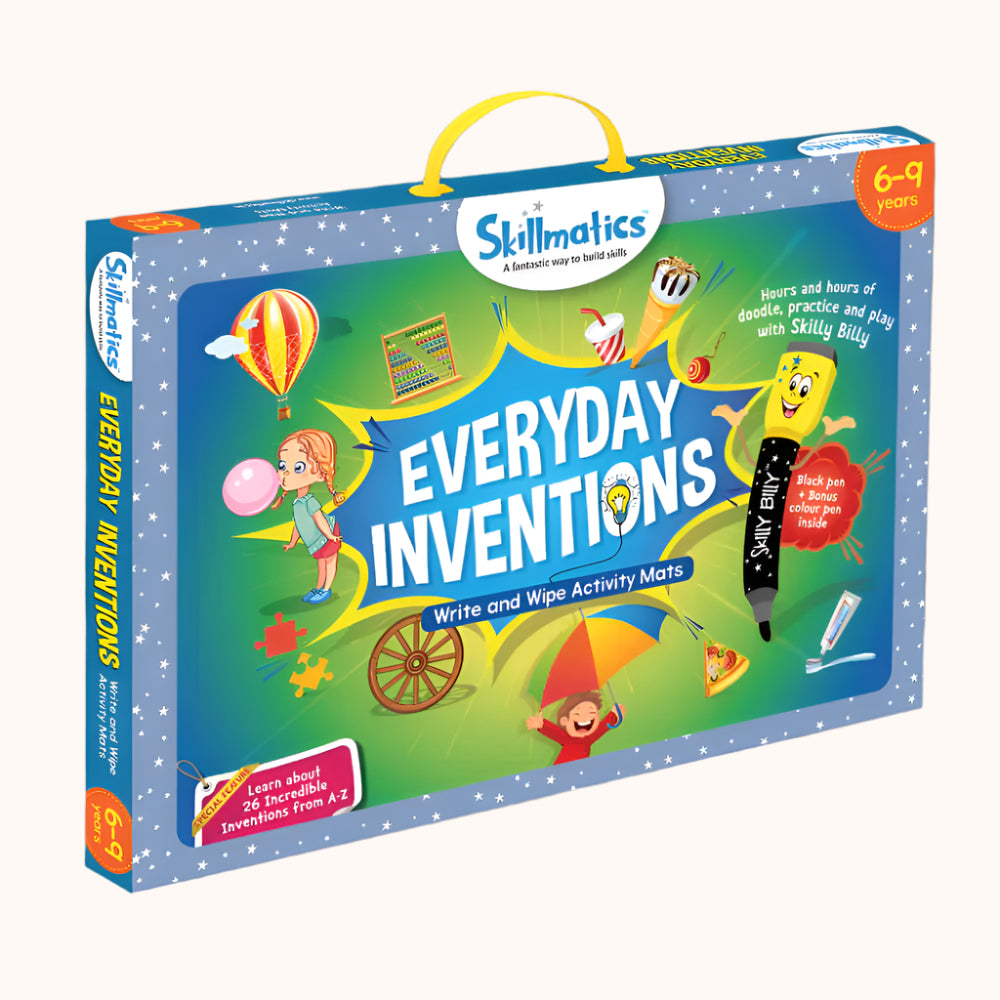 Skillmatics Everyday Inventions - Learn With Fun - 26 Repeatable Write & Amp