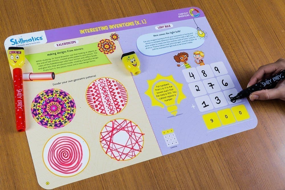 Skillmatics Everyday Inventions - Learn With Fun - 26 Repeatable Write & Amp