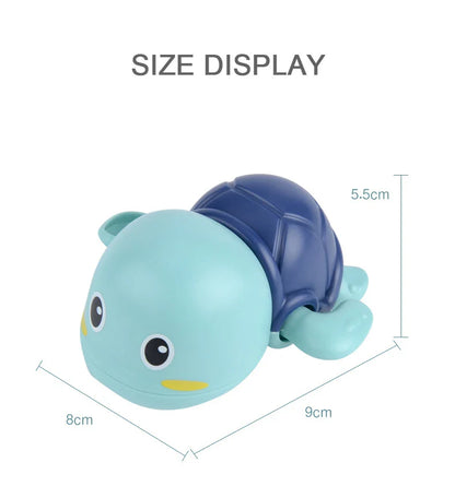 Turtle toy dimensions diagram 8×9×5.5 cm